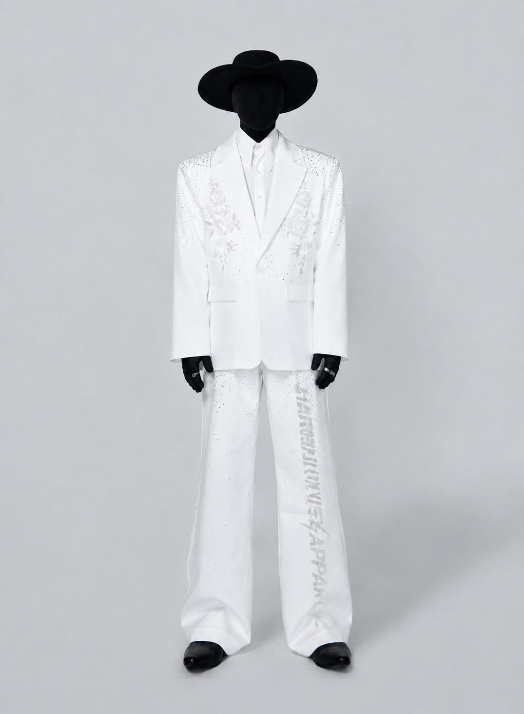 Ivory Royale Crystal Tuxedo Blazer Main image