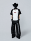 Retro Contrast V-Neck Polo