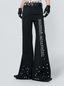 Rhinestone Flare Runway Trousers