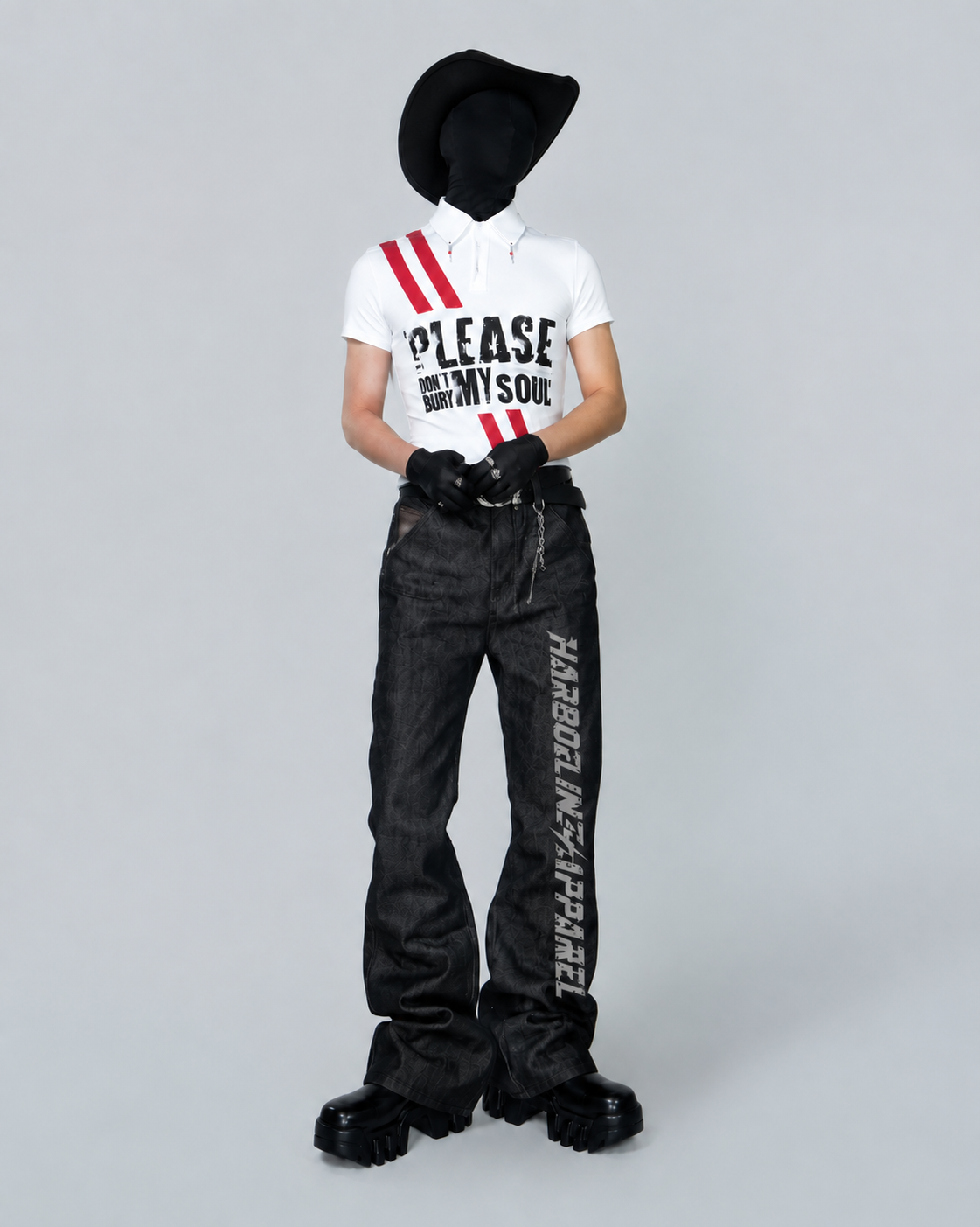 Raw Indigo Flare Denim Jeans Secondary image
