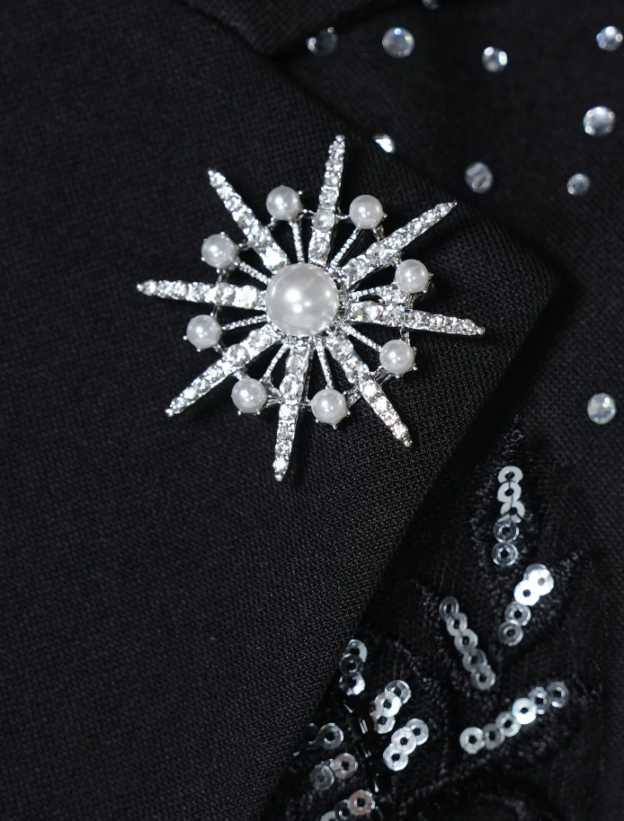 Midnight Crystal Structured Blazer Secondary image