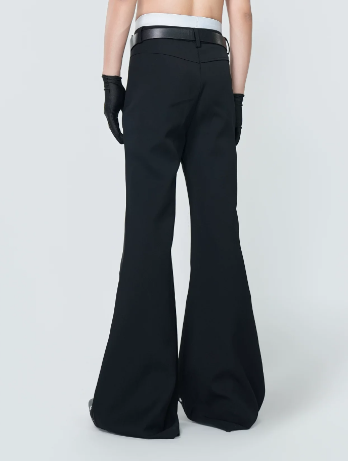 Rhinestone Flare Runway Trousers Secondary image
