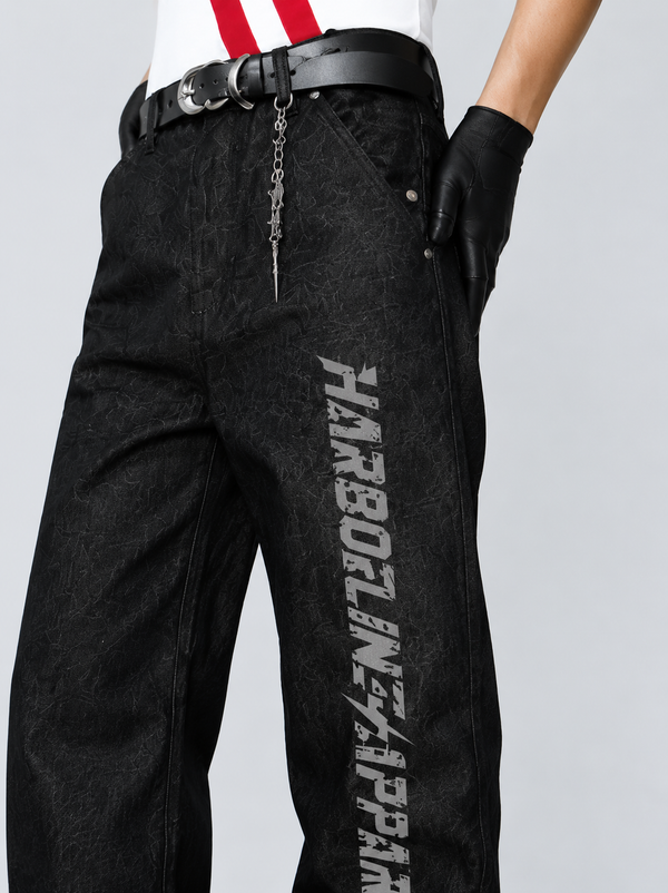 Raw Indigo Flare Denim Jeans