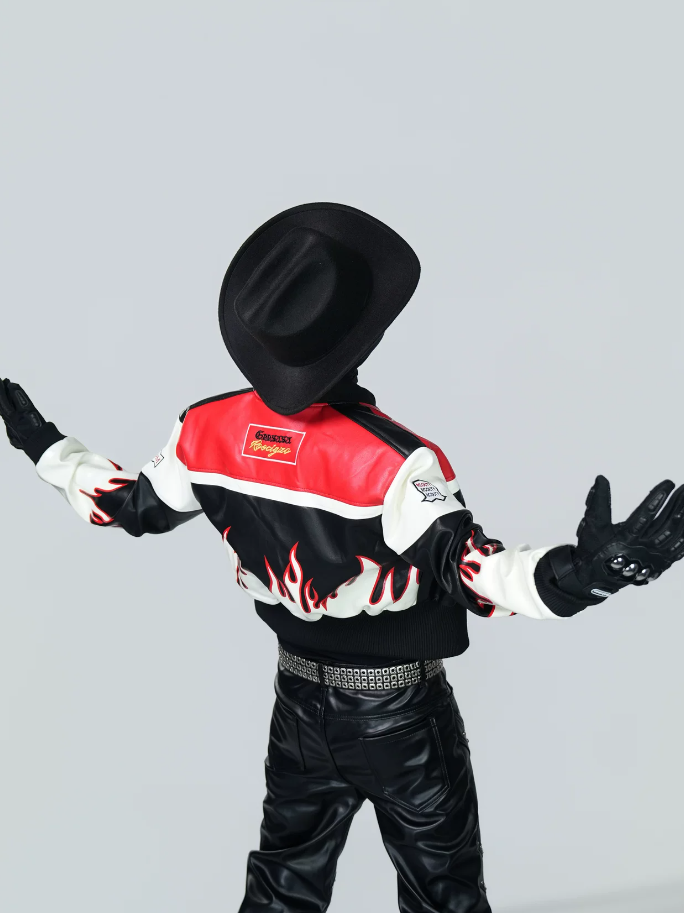 Flame Rider Vintage Moto Jacket